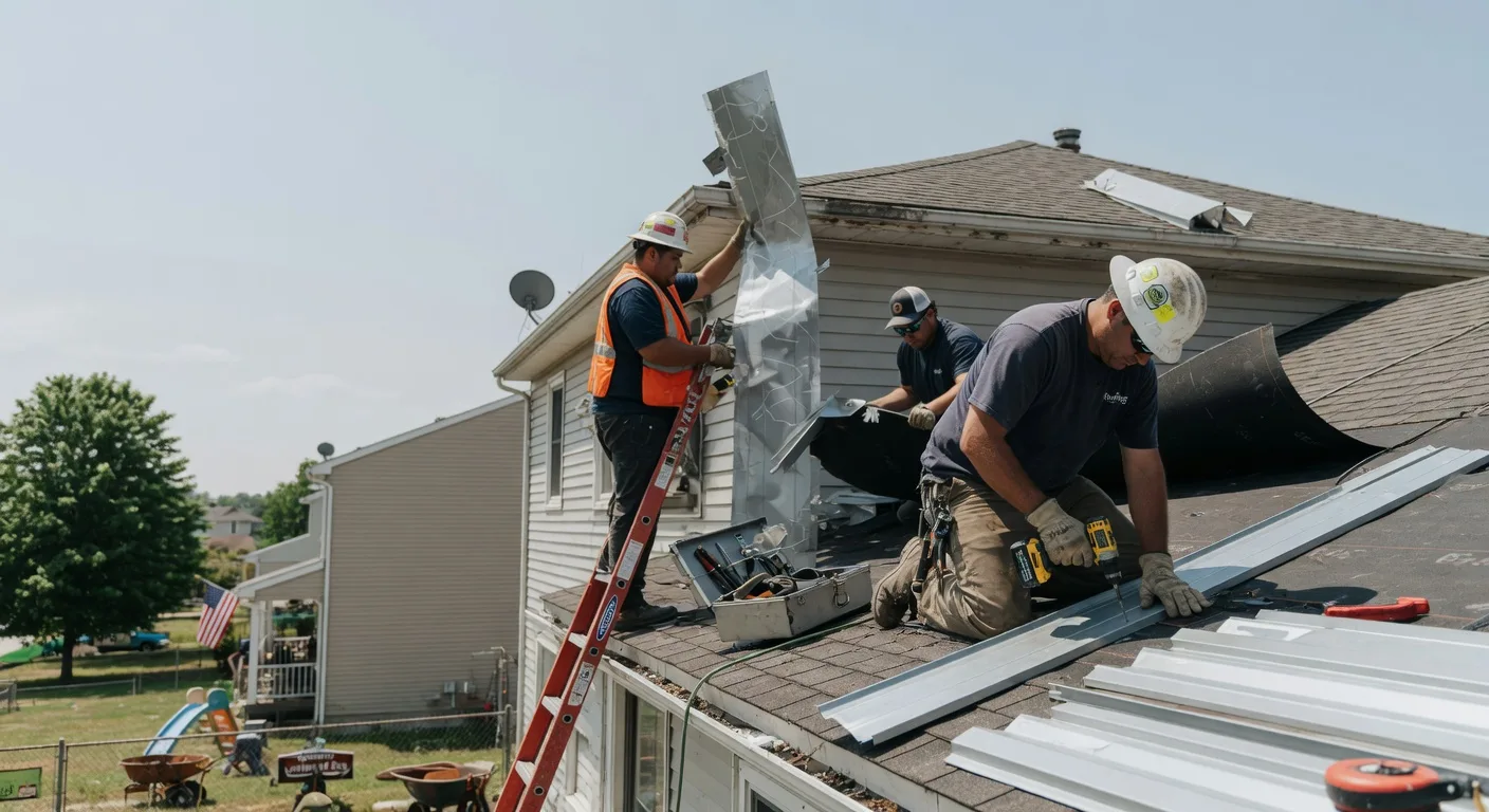 Storm Damage Metal Roof Repair in Monson, ME